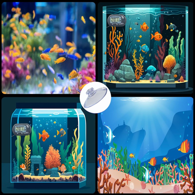 FixItRight 8 Pack Suction Cups for Aquarium Thermometer, Replacement Cups