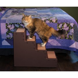 Pet Gear Pet Step IV Pet Stairs for Small Dogs and Cats up to 50 pounds, Lightweight, Easy Assembly (No Tools Required) - Available in 2 Models, 2 Colors
