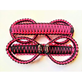 Happy Jeepinit Paracord Roll Bar Grab Handles for Wranglers - Neon Pink