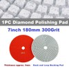 MiJunHD Diamond Polishing Pad, 7 inch 180 mm 300 Grit