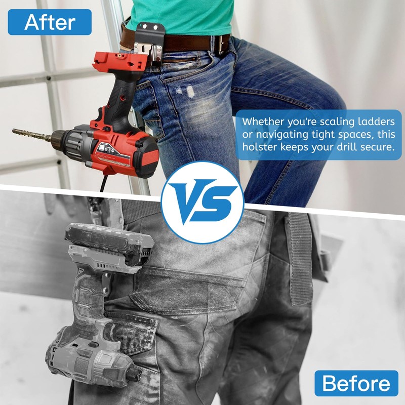 DBREAKS Drill Tool Holster, Belt Holder for Drill for Tool