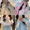 Women's Lovely Flower Label Cooling Arm Sleeves - UV Protection for Summer, Hiking, Golf, Travel & Driving Individually Packaged Yellow 2ea