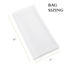 Bolsas de micras de nailon resistentes Gutenberg's de 5.1 x 10.2 cm, 10-100 paquetes | bolsas de filtro de té de nailon | Todos los tamaños de micras (paquete de 100, 120)