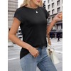 YOGINGO Short Sleeve Shirts for Women Crew Neck Tee -