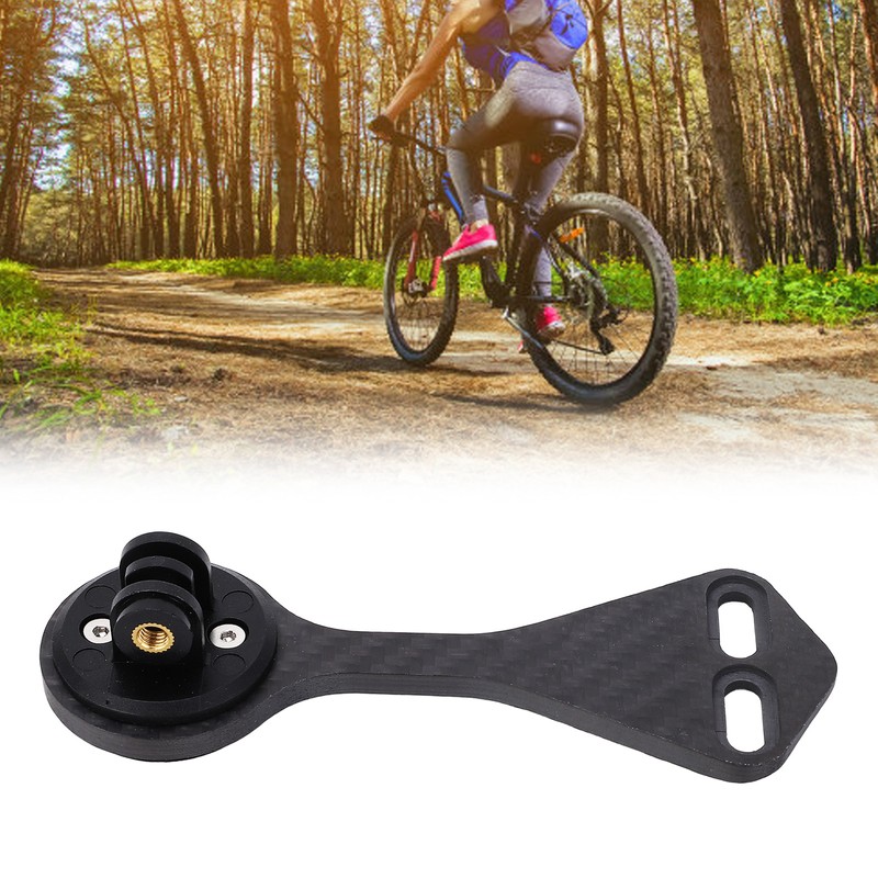 Bike Computer Mount Holder Carbon Fiber Bicycle Computer Extended Holder