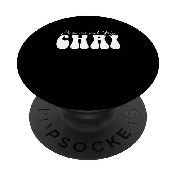 Powered By Chai Tea Masala Chai PopSockets Swappable PopGrip