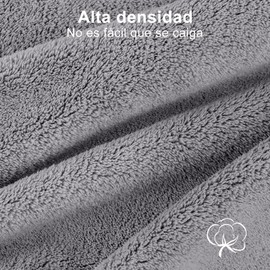 LSXD Toallas de Baño, Juego de 8 Toallas de Baño Completo para Cuerpo y Manos, Toallas de Vellón Coral Suave y Secado Rápido, Set Toallas Grande para Hotel, Hogar, Gimnasio（Gris