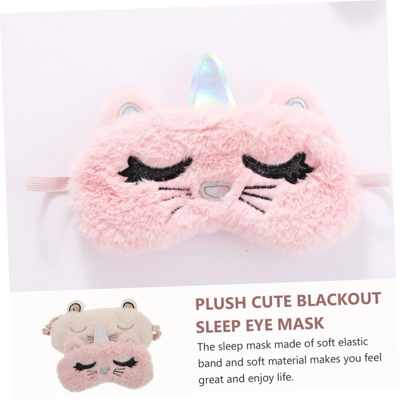 Beavorty 3sets Sleeping Blindfold Silk Eye Masks Breathable Comfortable Eye