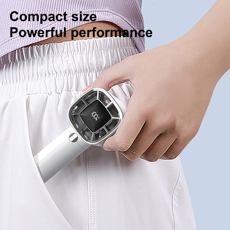 Handheld Turbo Fan ABS 3 Speeds USB Rechargeable Mini Portable