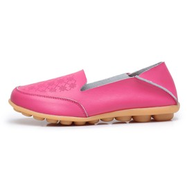 VenusCelia Women's Thawed Comfort Walking Flat Loafer(9.5 M US,HotPink)