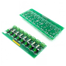 Hailege AC 220V Optocoupler Module (8 Channel) AC Optocoupler Alternating Current Detect Module 3-5V or PLC 24V Level Power for PLC MCU