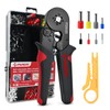 PURUS Ferrule Crimping Tool Kit, Self-Adjustable Ratchet Crimper Plier for