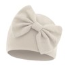 Newborn Baby Hospital Hats Beanie Bow Infant Caps Baby Cotton