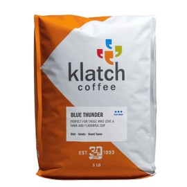 Klatch Coffee Blue Thunder Blend Dark Roast, 5 Pounds, Whole Bean