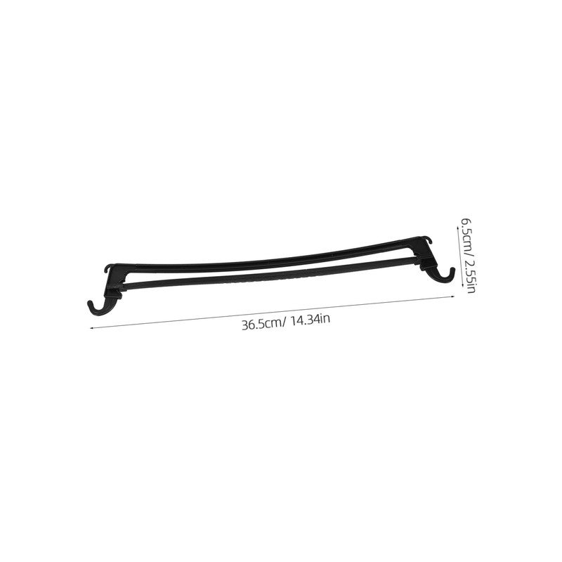 BUGUUYO 10pcs Clothes Hanger Cross Bars Non Slip Hanging Pant