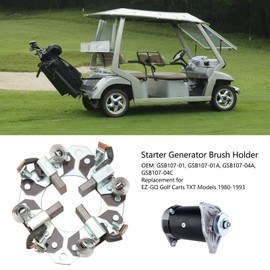 GSB107 01 Electrical Brush Holder,Starter Generator Brush Holder Accessory Compatible with EZ GO Carts TXT Models 1980‑1993