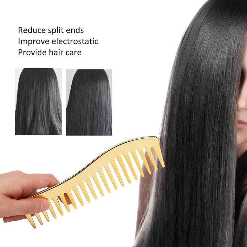 Hair Detangling Comb, Wide Tooth Comb for Curly Hair, No