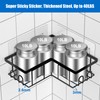 UUlioyer Corner Shower Caddy 3-Pack, Shower Shelf No Drilling, Bathroom