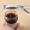 Abrelatas de Acero Inoxidable Ajustable con Tapa Manual para Botellas