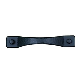 Wild West Hardware Rustic Hammered Drawer Pull Cabinet Pull Matte Black, 6 1/8" Wide, Solid Zinc