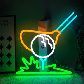 Virlusy Golf Neon Sign for Wall Decor Dimmable Led Lights Signs Golfing LED Signs for Golf Clubs Green White Yellow Neon Light Room Decor for Gym Sports Room Man Cave USB Powered