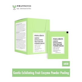 Marudeoreum AHA Fruit Enzyme Peeling Powder - Gentle exfoliating facial scrub containing lactic acid and azelaic acid to help remove dead skin cells and improve skin texture 60g / 마루더름 AHA 과일 효소 필링 파우더 - 젖산과 아젤라산이 함유된 부드러운 각질 제거 페이셜 스크럽 제거와 피부 결을 도와줍니다 60g
