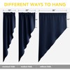 NICETOWN Blackout Kitchen Window Curtains - Thick Tailored Scalloped Valance/Swags