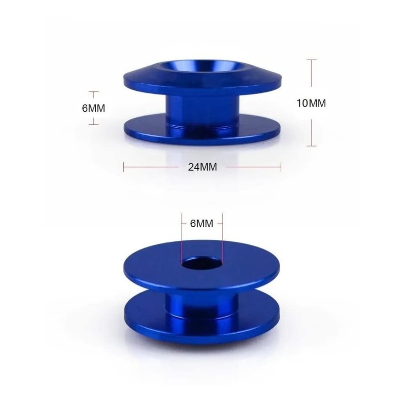Vmingo Sujetadores Facia Parachoques Plano Tornillo Liga Bumper Fastener (Negro)