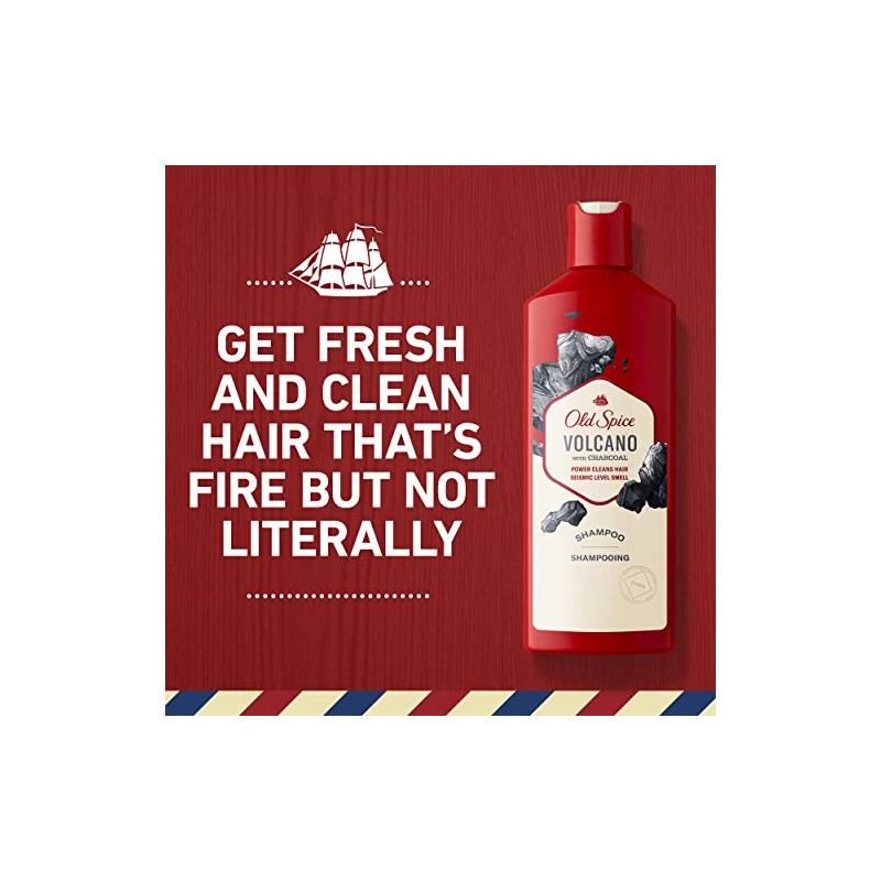 Old Spice Volcán con champú de carbón