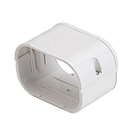 White Slim Duct Coupler, Line Set Cover, SJ-100-W Compatible