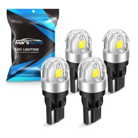 Marsauto 194 168 T10 LED Light Bulb,6000K White Super Bright 2835SMD Chip Replacement LED Bulbs for Backup Reverse Lights Car Dome Map Door Courtesy License Plate Lights (Pack of 4)