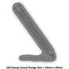 'Drawing Pencil' Rubber Stamp - Unmounted Design for Crafting &