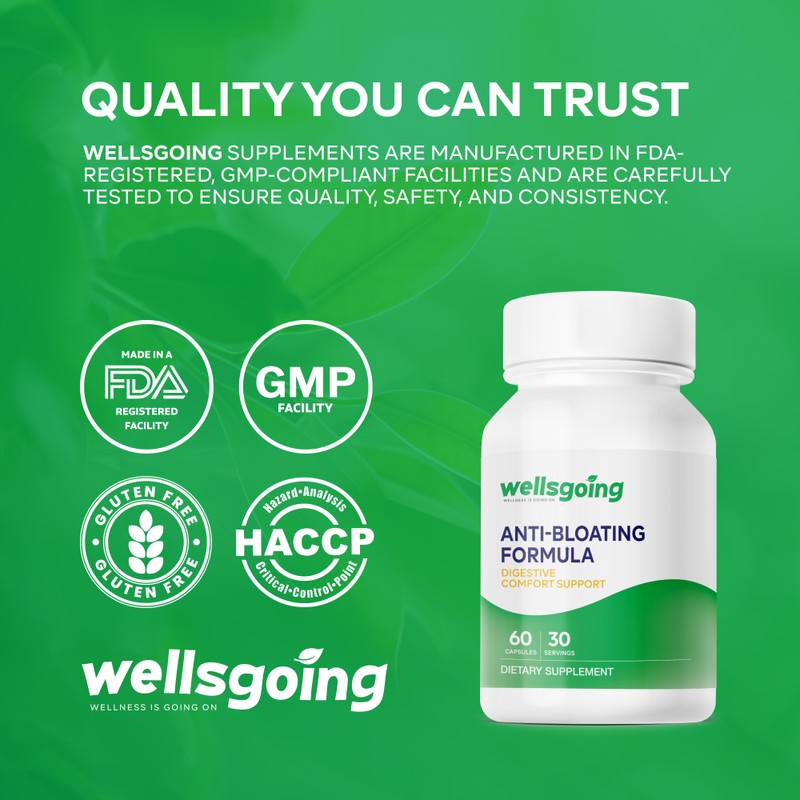 Anti-Bloating Formula – Digestive Enzymes & Herbal Blend for Bloating