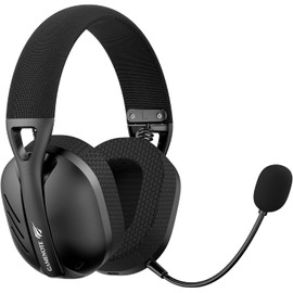 havit Gamenote Fuxi-H3 - Auriculares para Juegos con micrófono, 7,1-4 Modos (BT, 2,4 GHz, Tipo C, 3,5 mm), Color Gris