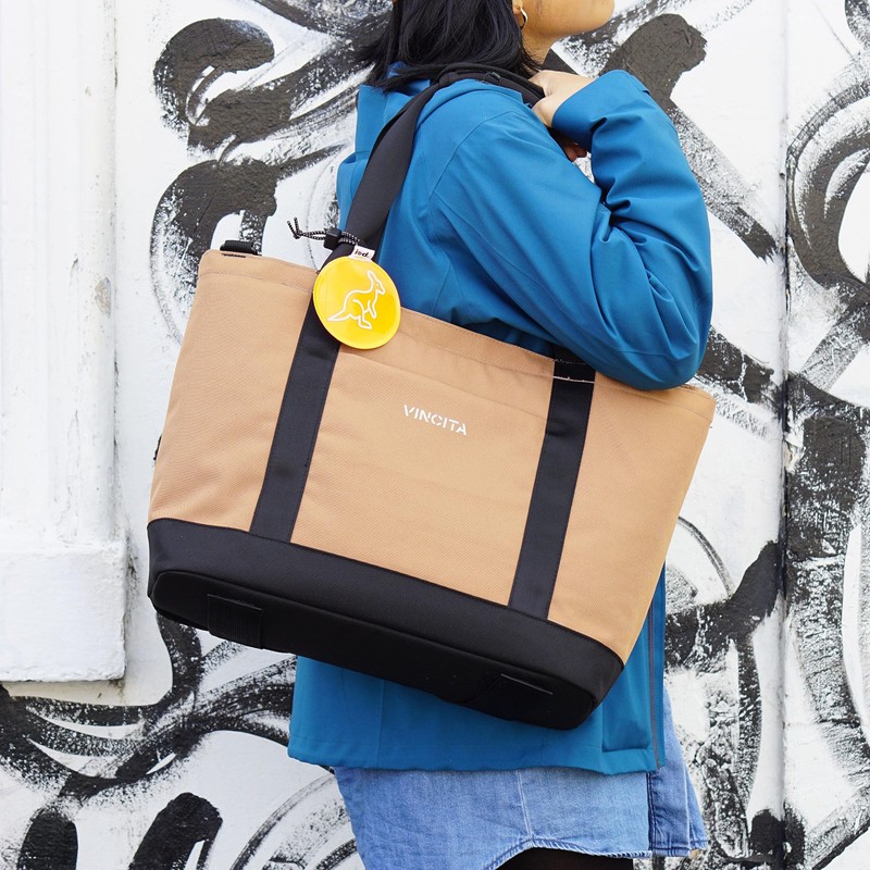 Vincita TO-TE Front Bag for Brompton Bike (BROWN)