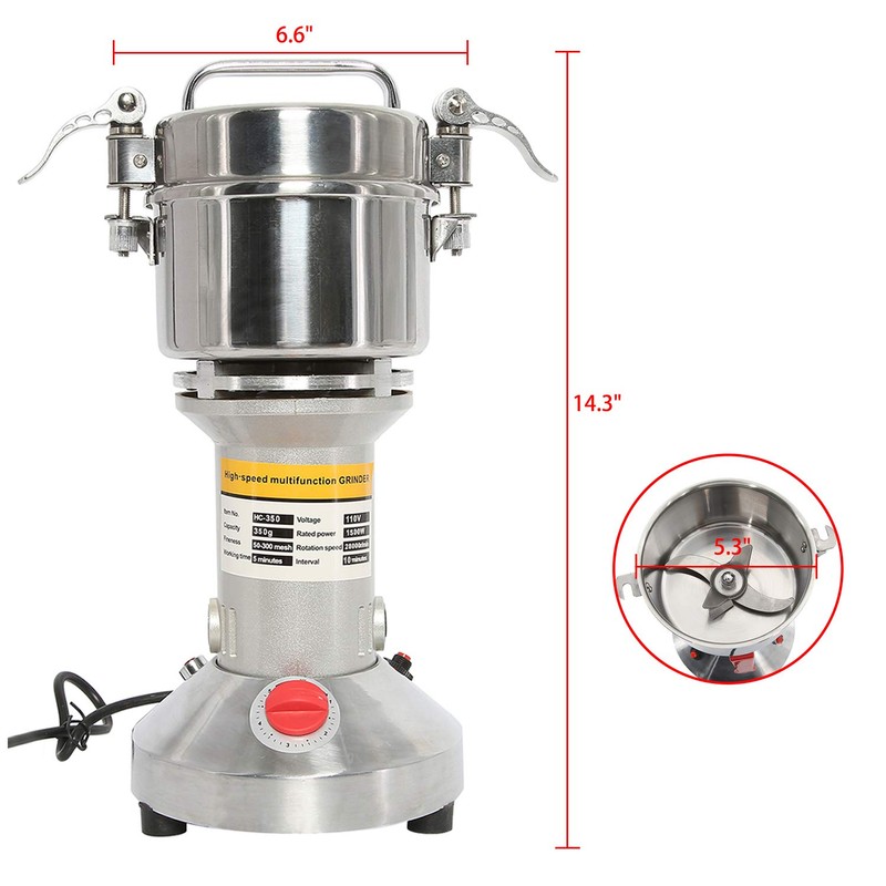 HYDDNice 350g Grain Mill Grinder High Speed 1500W 28000RPM Electric