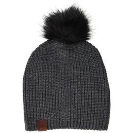 Buff Women's Knitted Adal Wolf Hat Steel Grey One Size