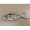 fish JESUS Cross Religious Logo Christian Fish Symbol Chrome Car