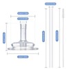 4 Pack Replacement Straw and 2 pack Straw Brush Compatible