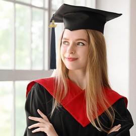 GHGMAO 2025 Graduation Tassel, Black Tassel with 2025 Year Gold Date Charms, Academic Graduation Cap Tassels for Student, Grads Party Decorations