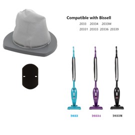 4-Pack Replacement Filters Compatible with Bissell 2033 20334 2033M Featherweight Stick Lightweight Bagless Vacuum, 4 Mesh Filters with 8 Foam Filters, Part # 1611508