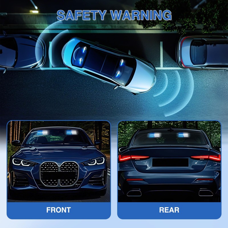 Nilight 24LED Emergency Strobe Traffic Advisor Light Bar 2 in
