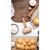 Honwor Wooden Dough Roller Set for Home Baking - Non-Stick