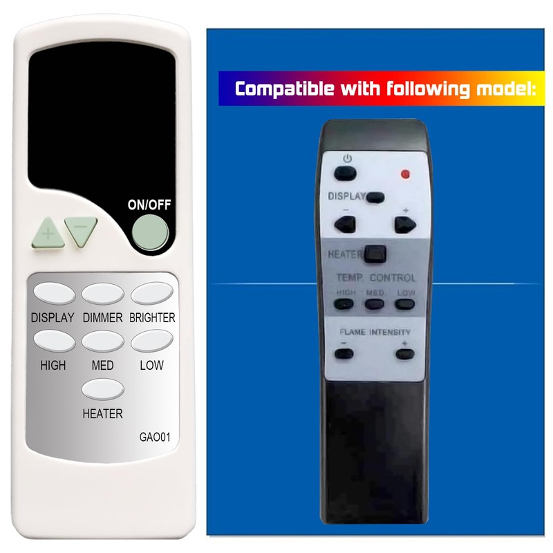 Replacement Remote Control for IHP Lennox Electric Fireplace Heater MPE-36R