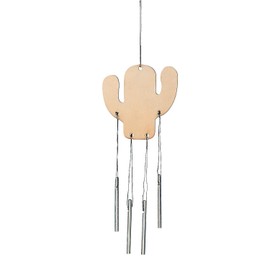 Fun Express Do It Yourself Cactus Wood Wind Chimes - VBS Vacation Bible School Supplies/Decor - Crafts for Kids and Fun Home Activities