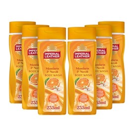 Imperial Leather Mandarin & Neroli Body Wash Shower Gel, Rich Creamy Lather & Long-lasting Luxury Fragrance, Vegan & Cruelty Free (6 x 235ml)