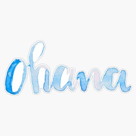 Ohana Bumper Sticker Vinyl Decal 5 inches