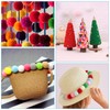 AiQInu Pack of 1200 Mini Pompoms Colourful, 10/15/20/25/30 mm Pompoms