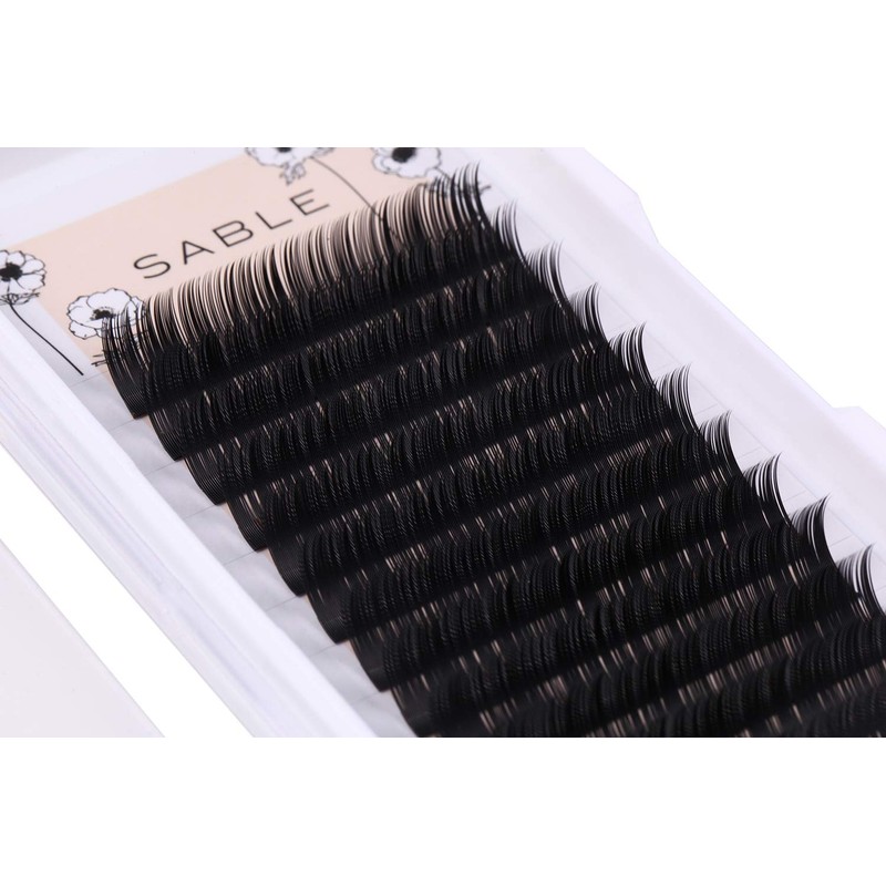 THREE JUICY Sable Eyelash Extensions J-Curl 0.006 inch (0.15 mm)