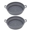 2 PCS Fryer Silicone Basket Nonstick Silicone Liners Fryer Pot